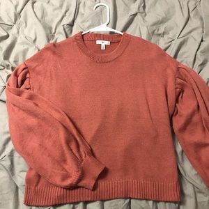 Pleat & bell sleeve sweater